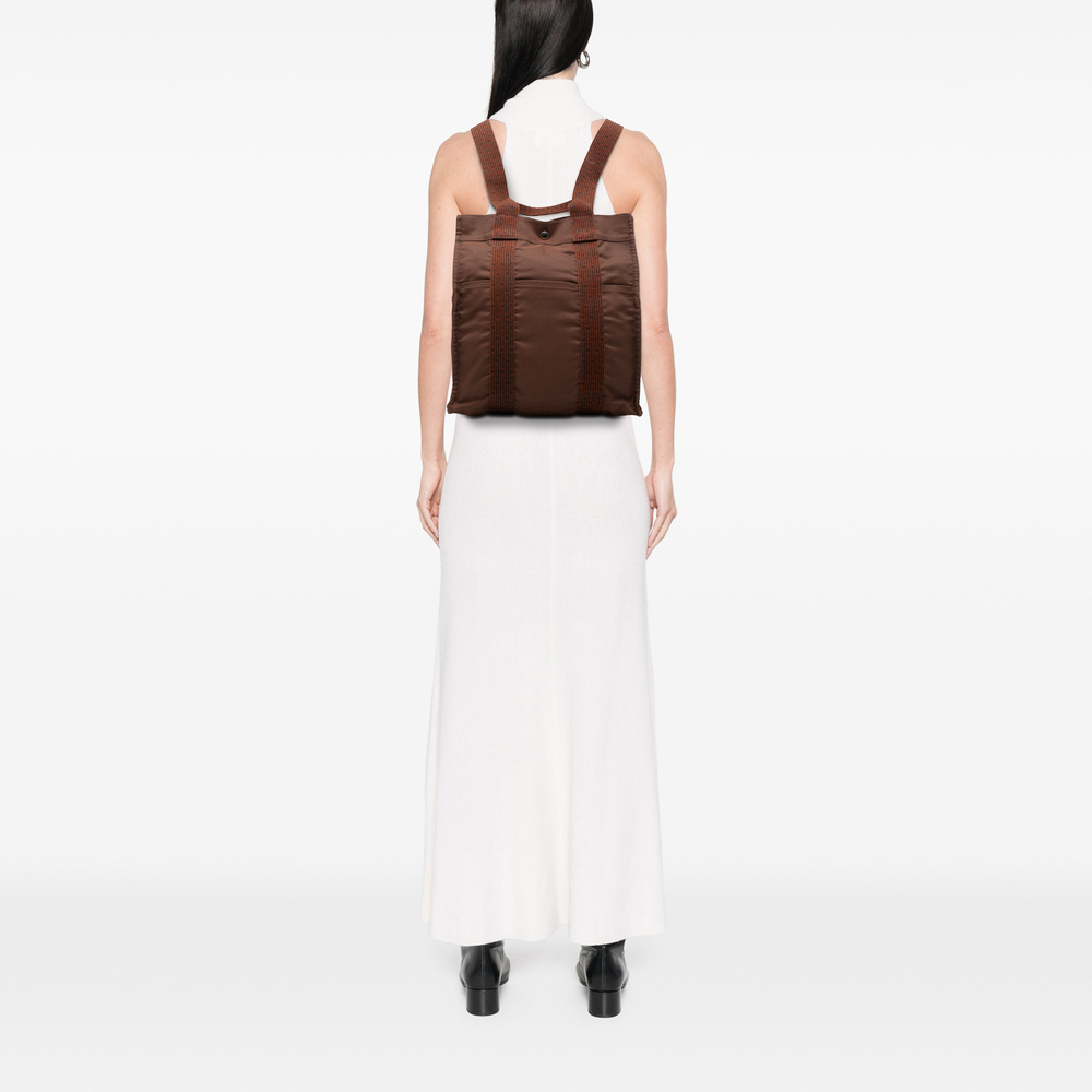 Pre-Loved Hermes Canvas Herline Backpack MM - Picture 6 of 6
